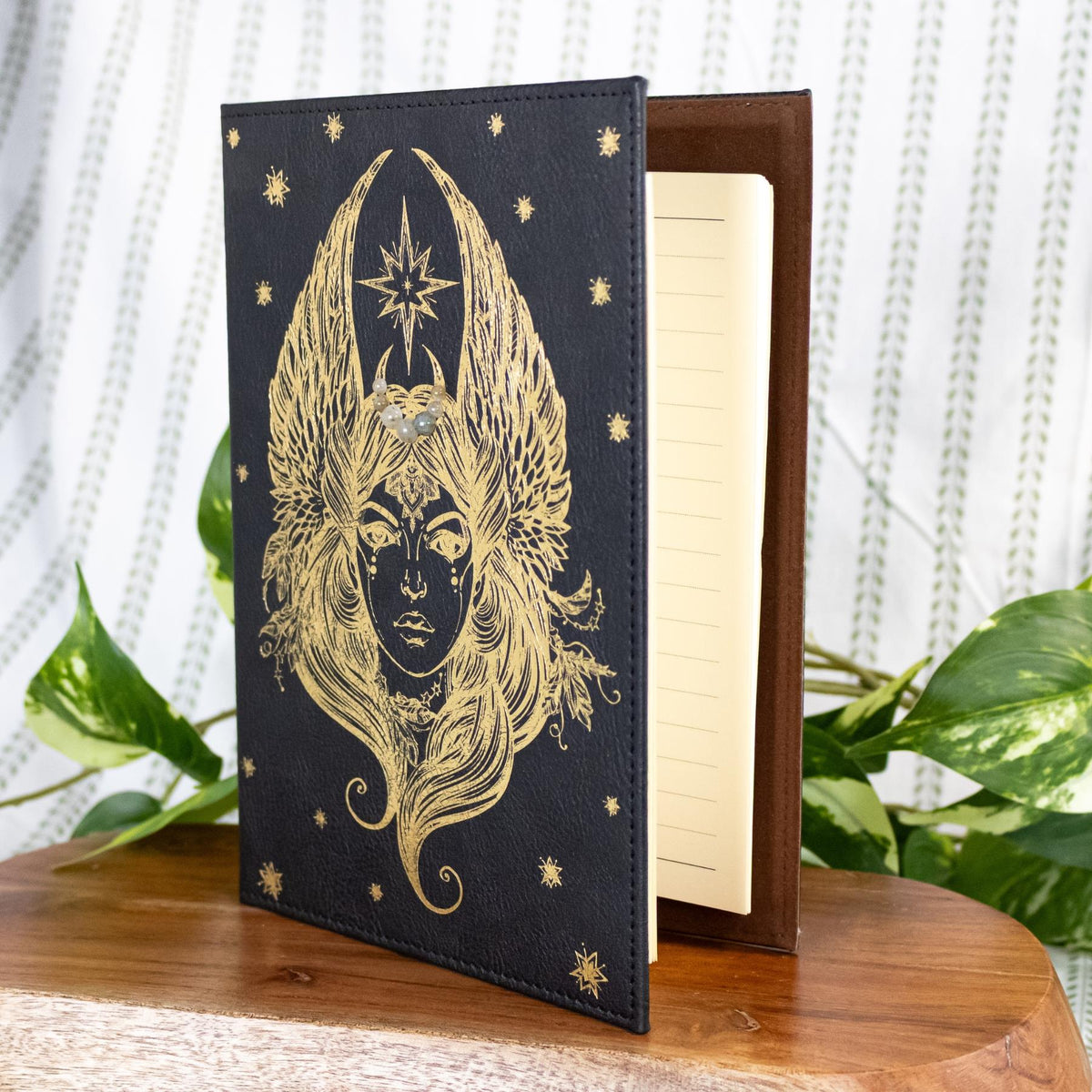 Celestial Goddess Leather Journal | Joural | Wiccan Center