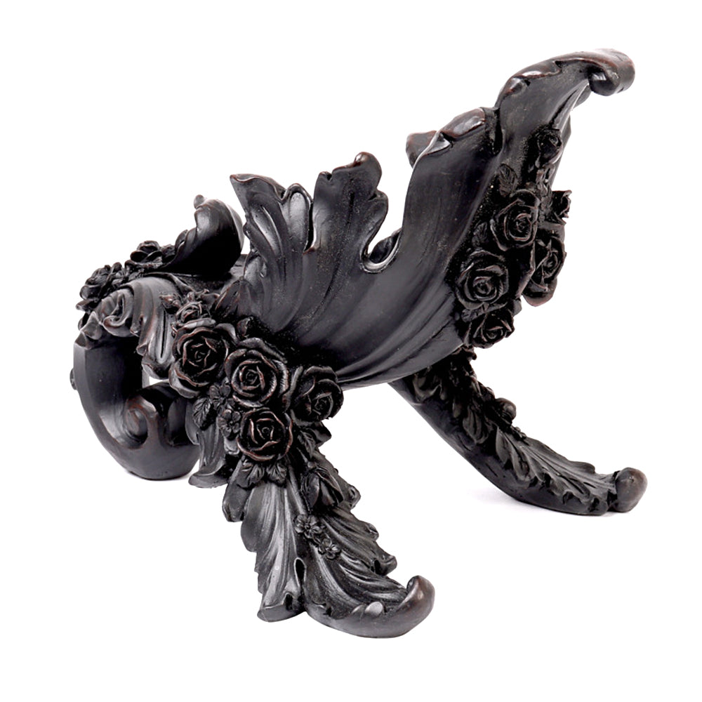Antique Rose Wine Holder - Black | Wine Holder | Wiccan Center