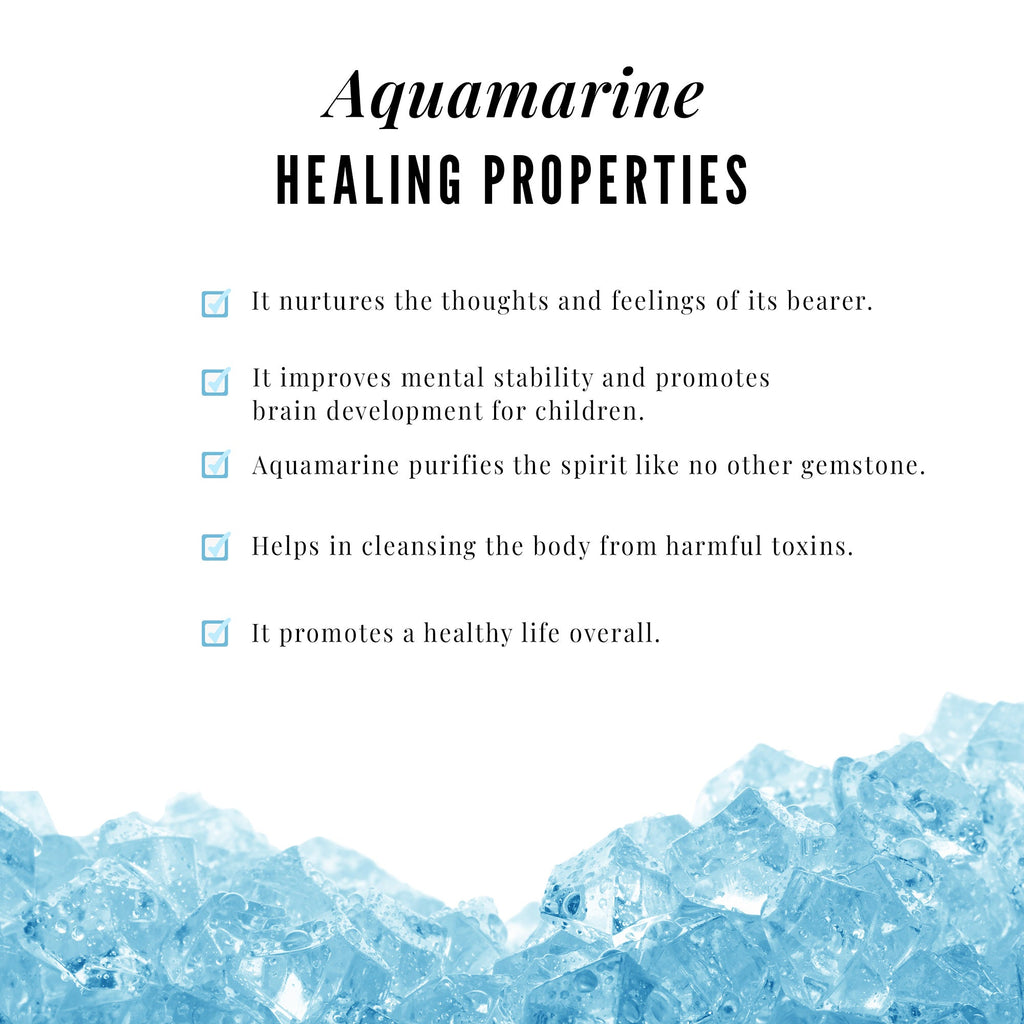 Genuine Oval Cut Aquamarine Half Eternity Ring for Women