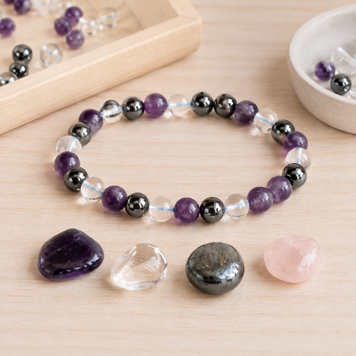 AQUARIUS Zodiac Crystal Kit, Aquarius Birthstones Tumbled Stones Set, Aquarius Gifts