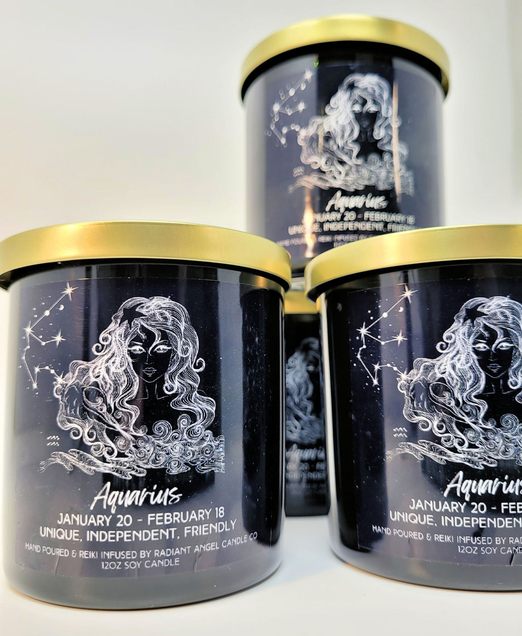 The Zodiac Goddess Line- Scented Crystal Candles | Candle | Wiccan Center