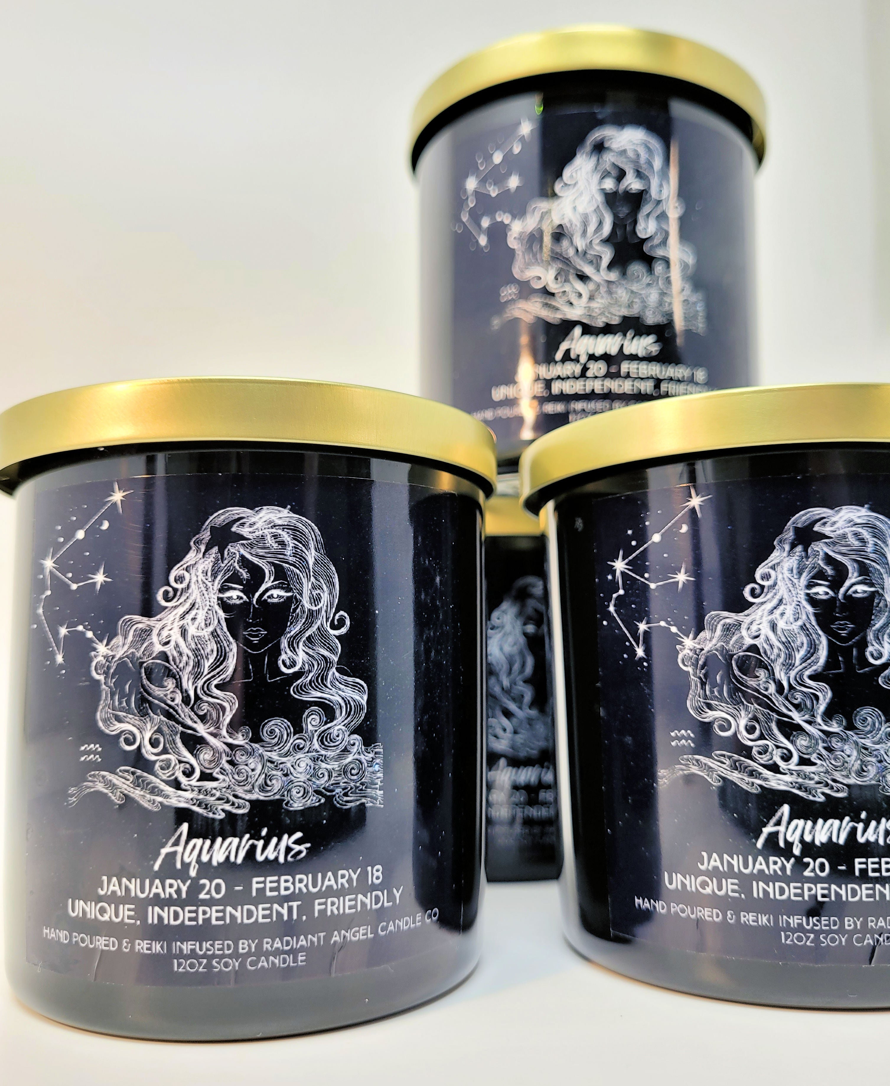The Zodiac Goddess Line- Scented Crystal Candles | Candle | Wiccan Center