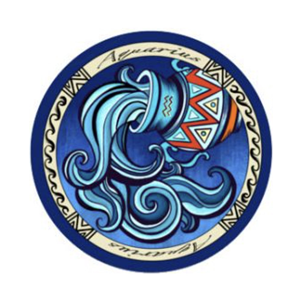 Zodiac Aquarius Sticker 3" | Decal | Wiccan Center