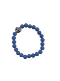 Aragonite Blue Bracelet 8 mm Round Beads - Naturally Glows in the Dark | Bracelets | Wiccan Center