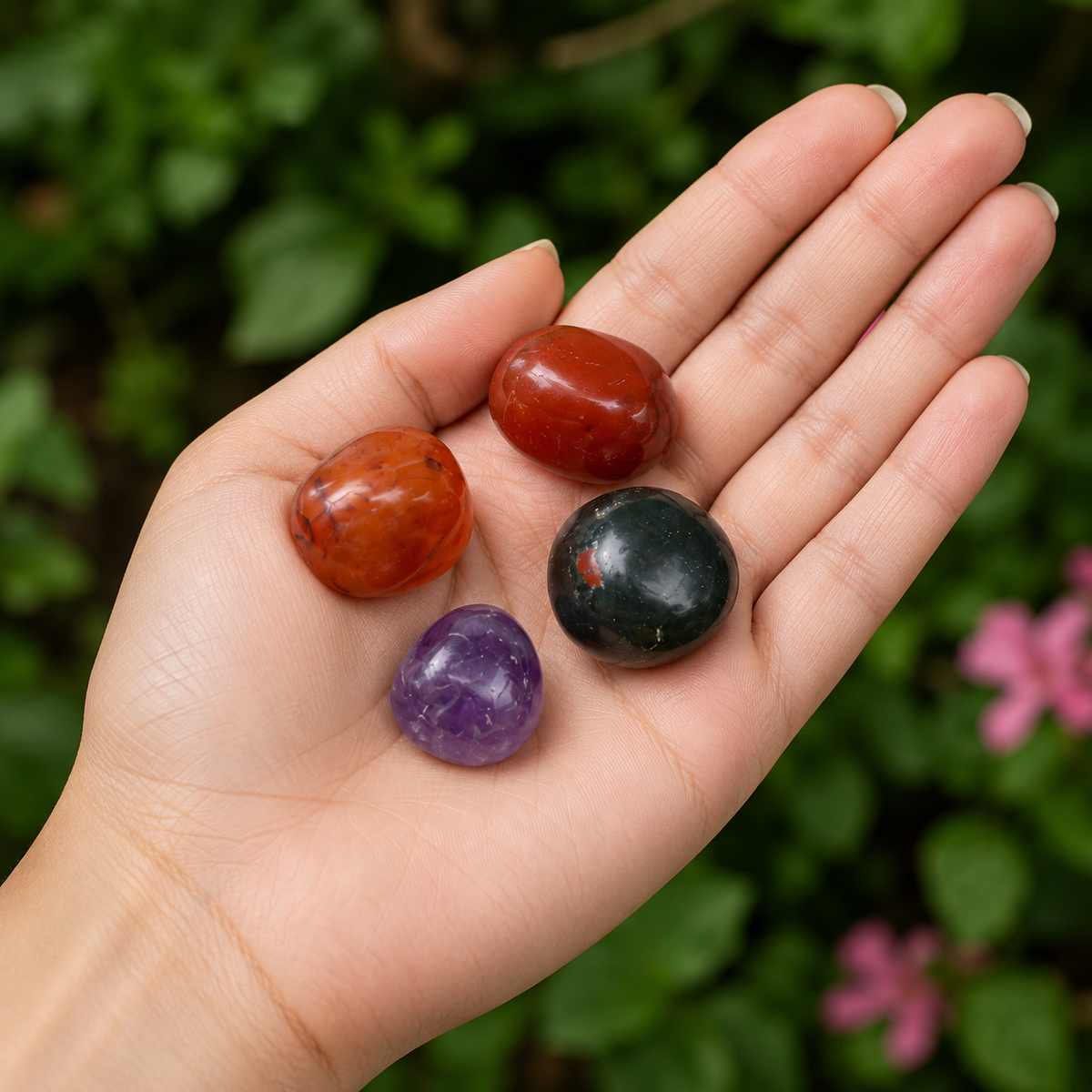 ARIES Zodiac Crystal Kit, Aries Birthstones Tumbled Stones Set, Aries Stones Gifts