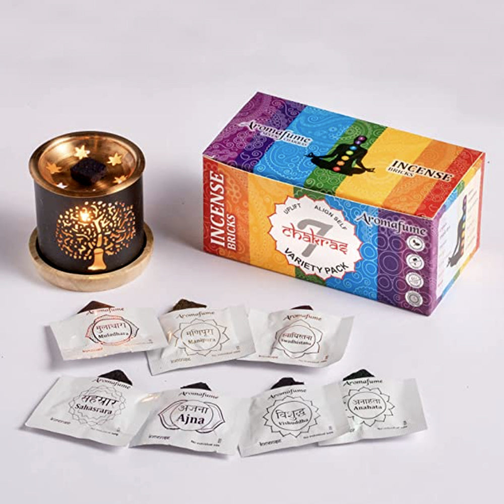 7 Chakras Incense Bricks Set | Incense | Wiccan Center