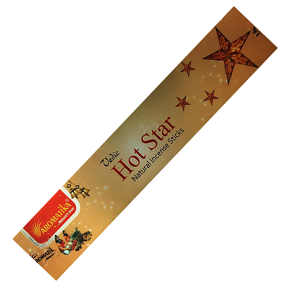 Aromatika Vedic Hot Star Incense Sticks 15g | Incense | Wiccan Center