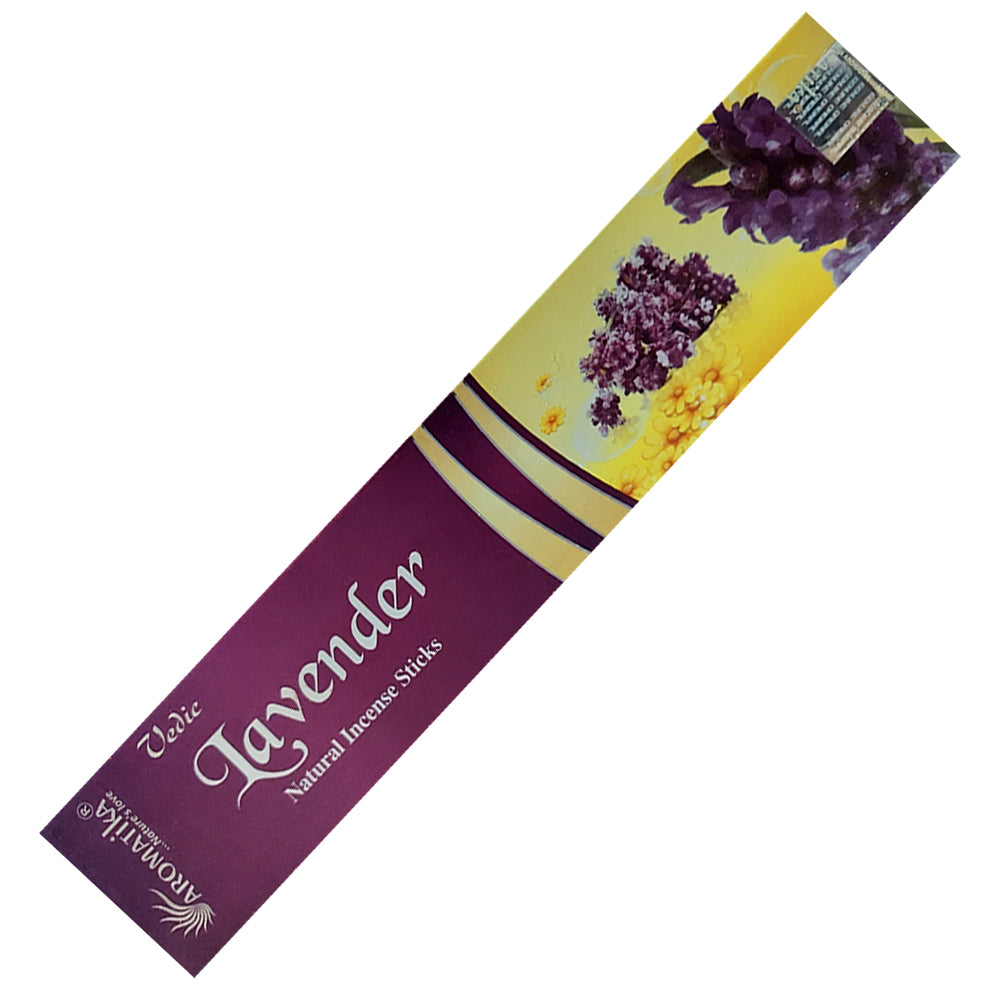Aromatika Vedic Lavender Incense Sticks 15g | Incense | Wiccan Center