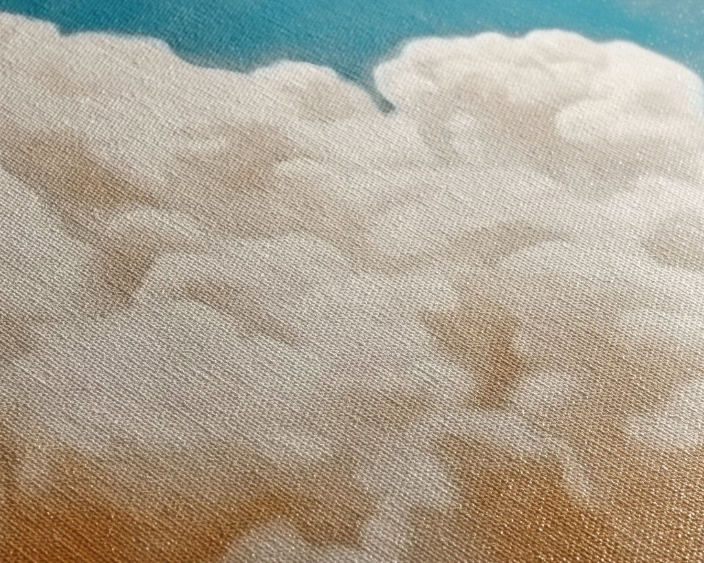 Framed Canvas Wall Art Set of 3 Pastel Clouds, Navy Blue Sky, Nature Landscape Prints, Minimalist Modern Art Nature Boho Wall Decor | | Wiccan Center