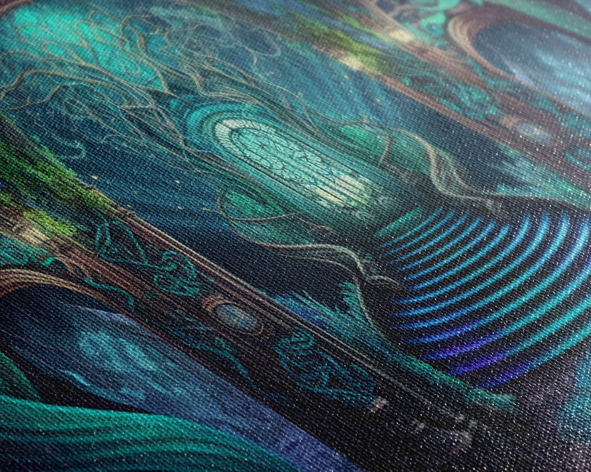 Fantasy wall art, canvas print, magical forest, fantasy landscape art, ready to hang wall art | | Wiccan Center