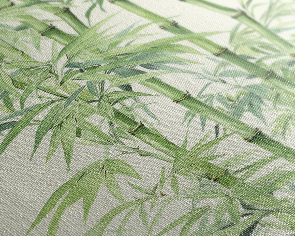 Wabi Sabi Bamboo Wall Art Print, Zen Decor, Zen Wall Art, Botanical Print, Bamboo Painting, Meditation Decor, Bamboo Decor, Framed Canvas | | Wiccan Center