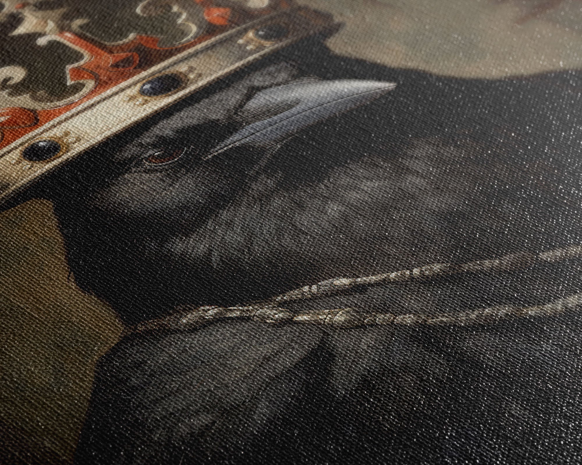 King Raven Print, Vintage Canvas, Art Canvas Print, Dark Academia, Gothic Victorian Crow, Cool Halloween Decorations, Framed Canvas Print | | Wiccan Center