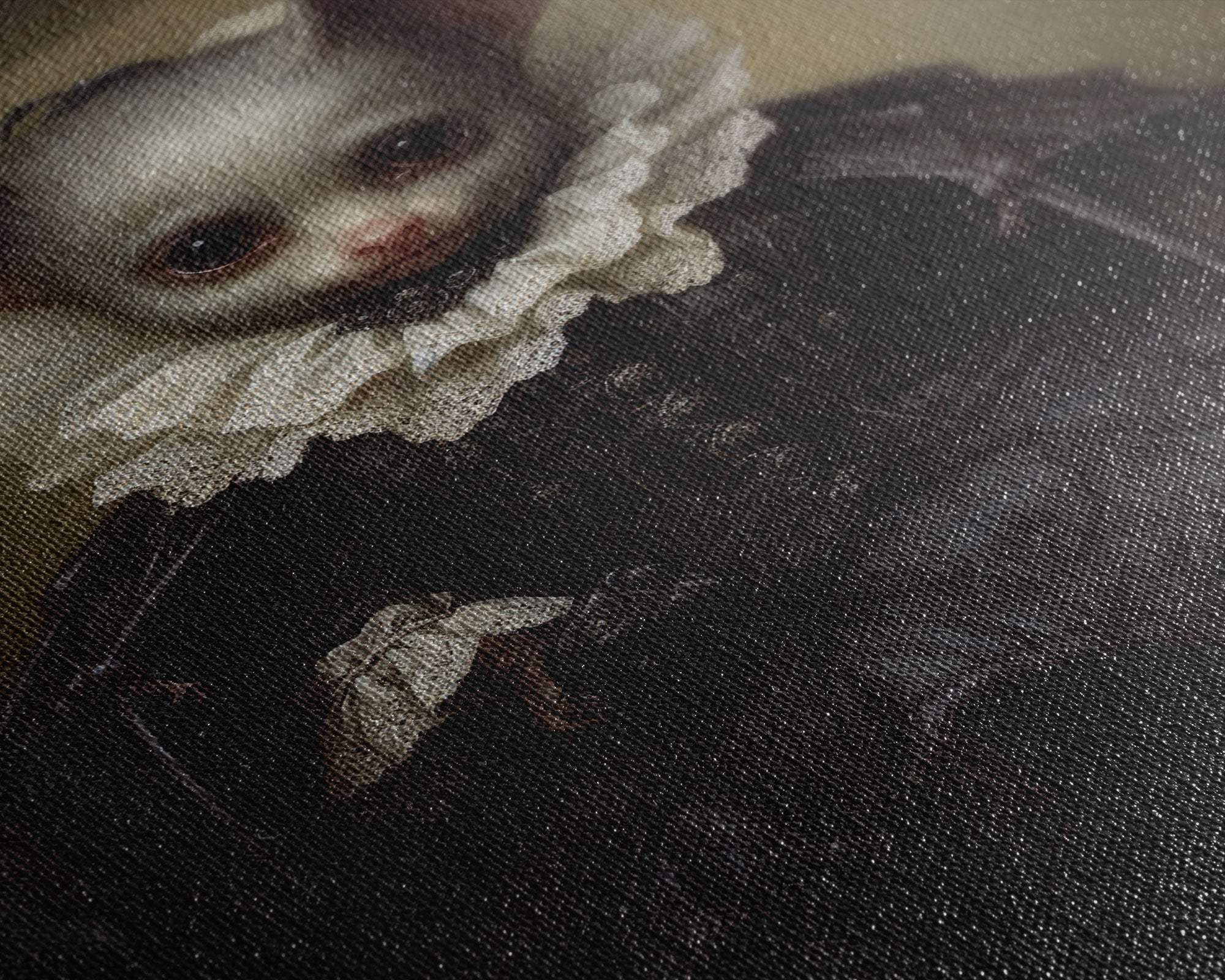 Cute Vampire Bat Painting, Vintage Canvas, Art Canvas Print, Dark Academia, Dracula, Halloween Decor, Goth Art
