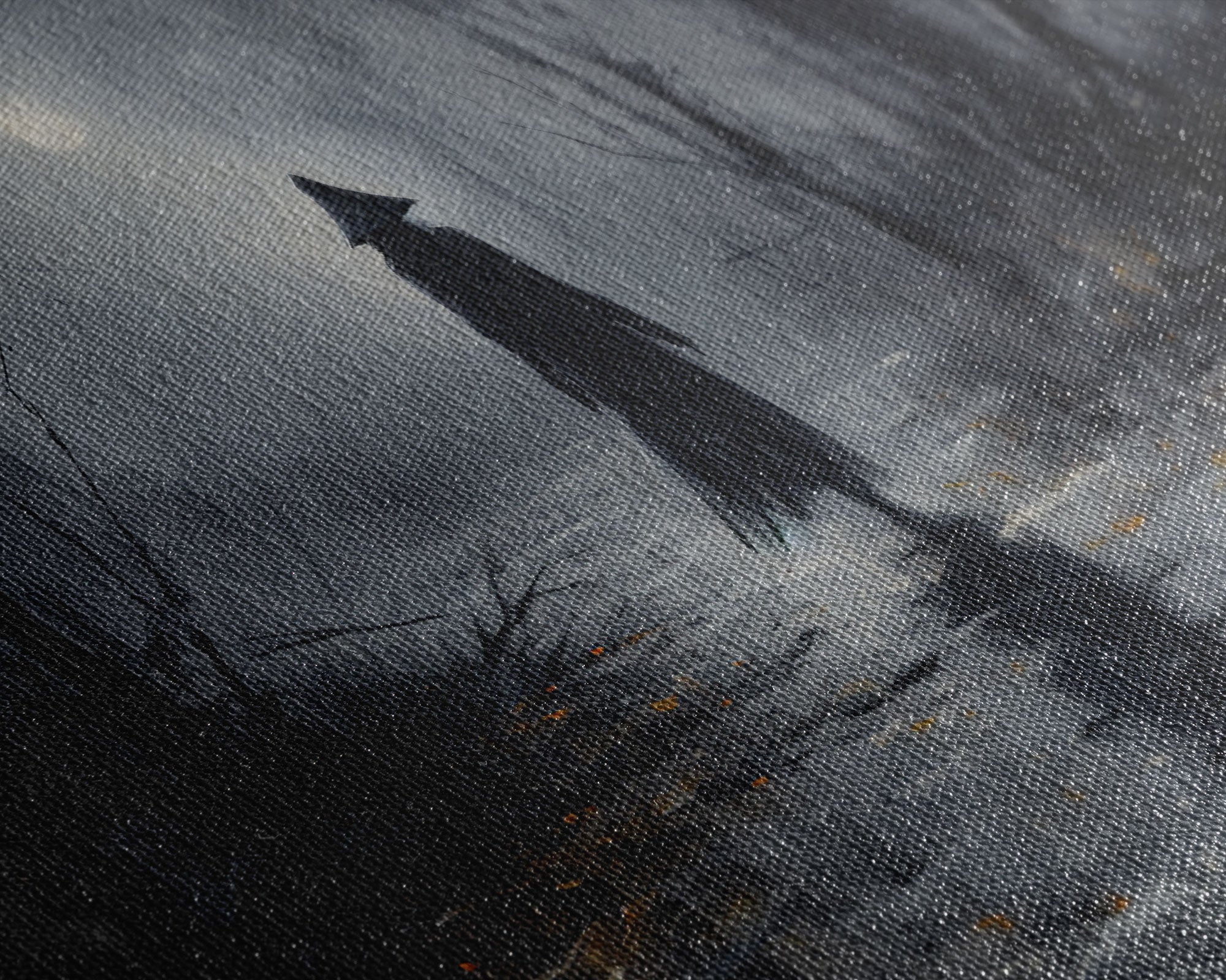 Witch Walking In The Rain Under A Full Moon, Witch Print, Framed Canvas or Poster, Victorian Oil Painting, Dark Academia, Witchcraft Decor | | Wiccan Center