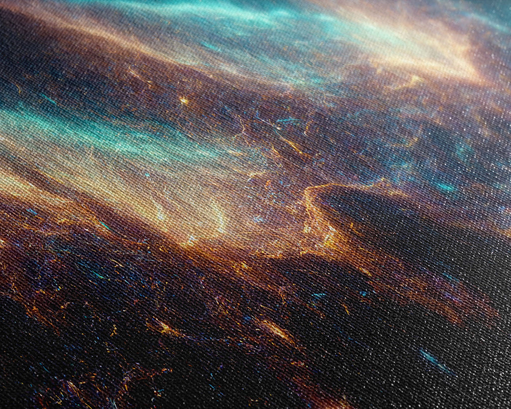 Galaxy of Stars, Scifi, String Theory, 3 Piece Wall Art, Ready To Hang Canvas Print, Cool Living Room Wall Art Decor | | Wiccan Center