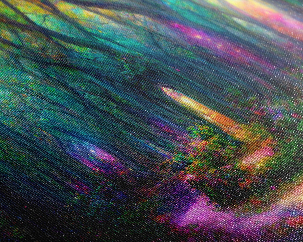 Fantasy wall art, canvas print, magical forest, fantasy landscape art, 3 Piece Wall Art, Ready To Hang Canvas Print | | Wiccan Center