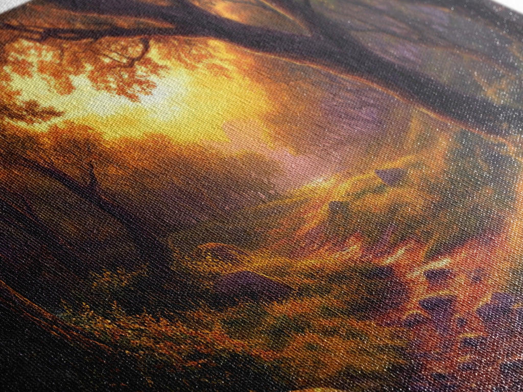 Cute Fantasy Wall Art, Framed Canvas Print, Fantasy Landscape Painting Print, Fairy Art, Fairy Landscape Wall Art Decor | | Wiccan Center