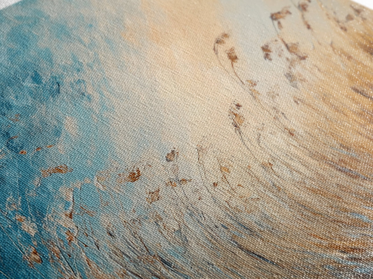 Coastal Wind, Beach Grass Painting, Coastal Cowgirl Wall Art, Nautical Decor, Wabi Sabi Art, Minimalist Art, Canvas Print, Extra Wide Art | | Wiccan Center