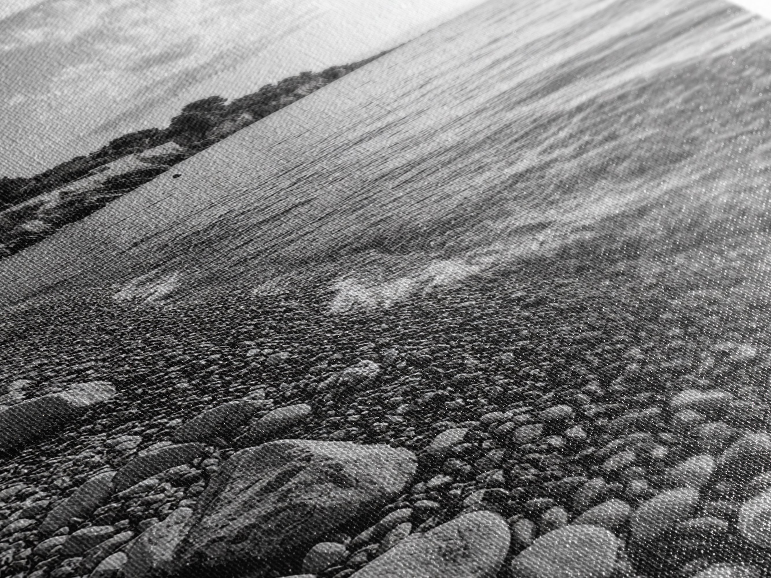 Pebble Beach, Tranquil Coastline, Coastal Stones, Sunrise Shore, Canvas Print, Bathroom Wall Art, Ocean Photography, Beach House Decor | | Wiccan Center