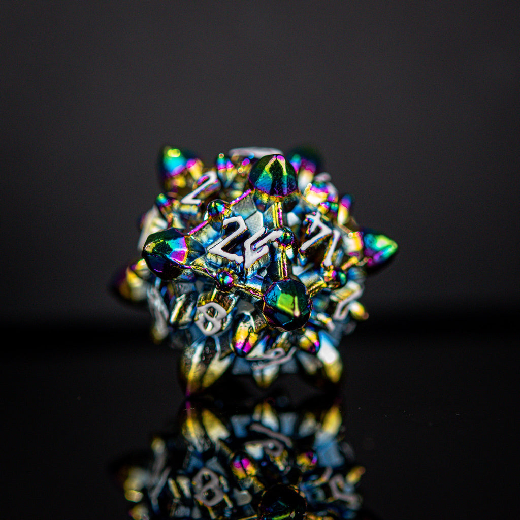 Asteroid Fields Metal Dice Set - Iris