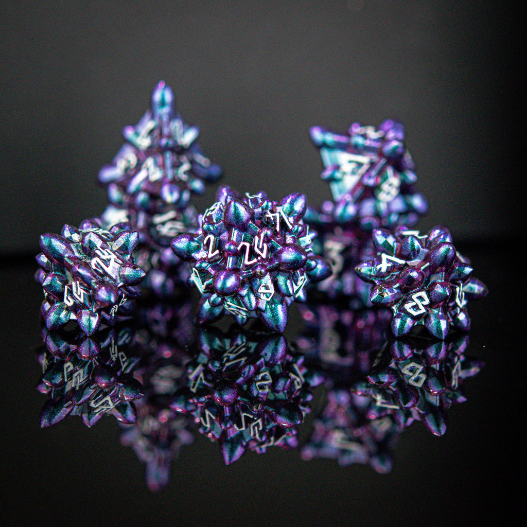 Asteroid Fields Metal Dice Set - Juno | Metal | Wiccan Center