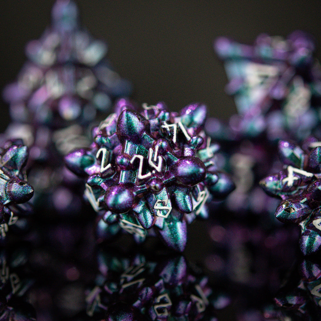 Asteroid Fields Metal Dice Set - Juno | Metal | Wiccan Center