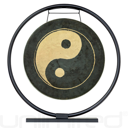 14" to 18" Taoist Moonlight Gongs on Stands | Gong & Stand Combo | Wiccan Center