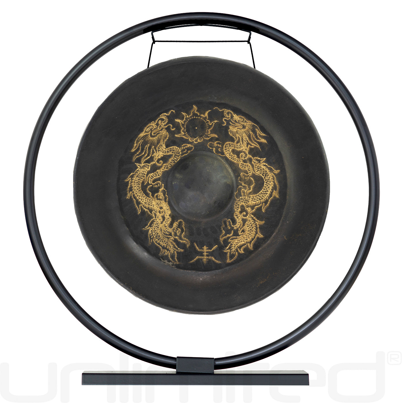 9" to 16" Vietnamese Dragon Gongs on Stands