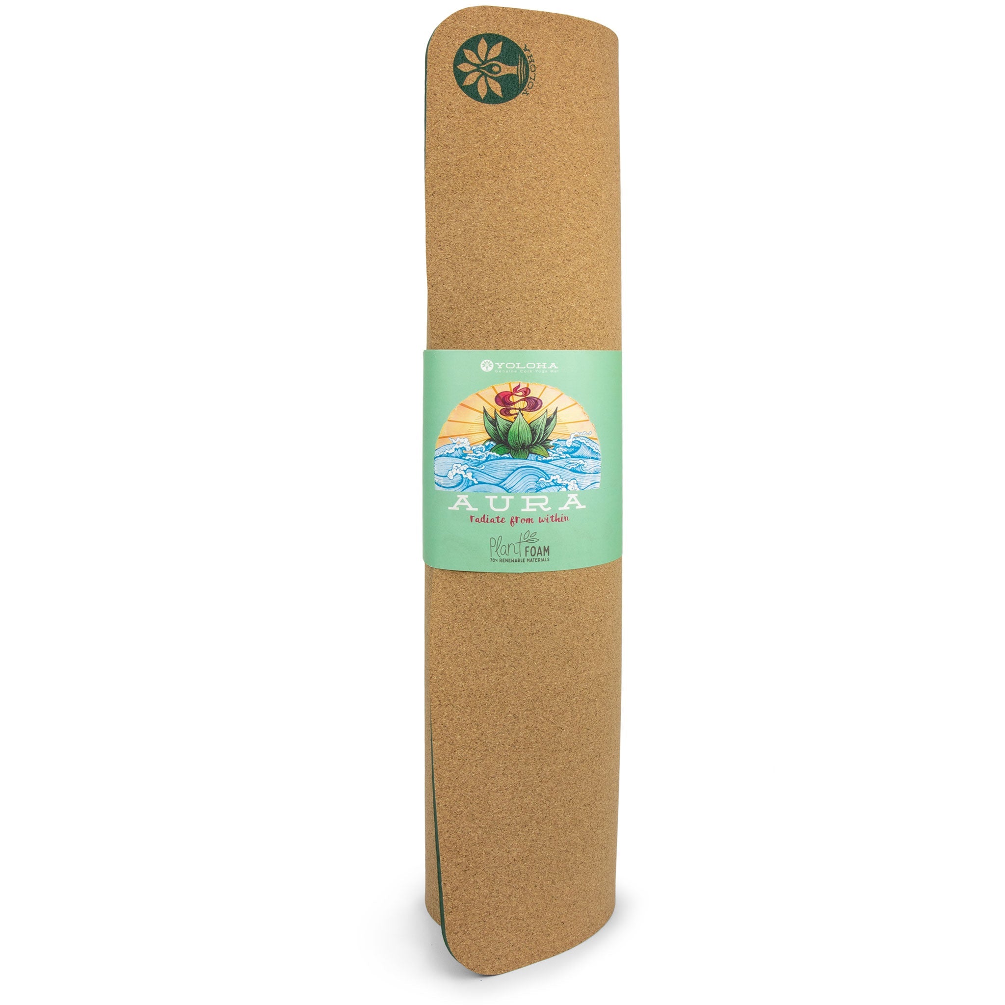 Pond of Harmony Aura Cork Yoga Mat | Yoga & Pilates Mats | Wiccan Center