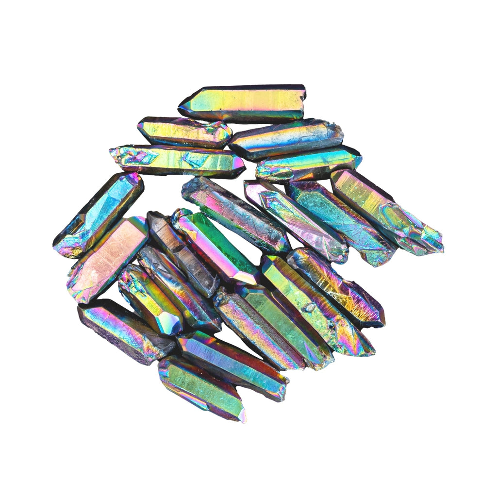 Rainbow Aura Quartz Crystal Point | Religious Items | Wiccan Center
