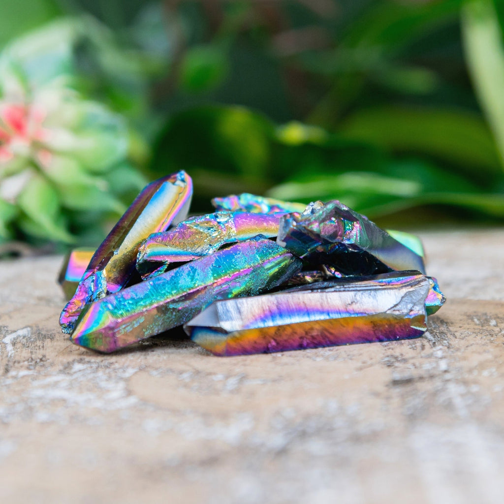Rainbow Aura Quartz Crystal Point | Religious Items | Wiccan Center