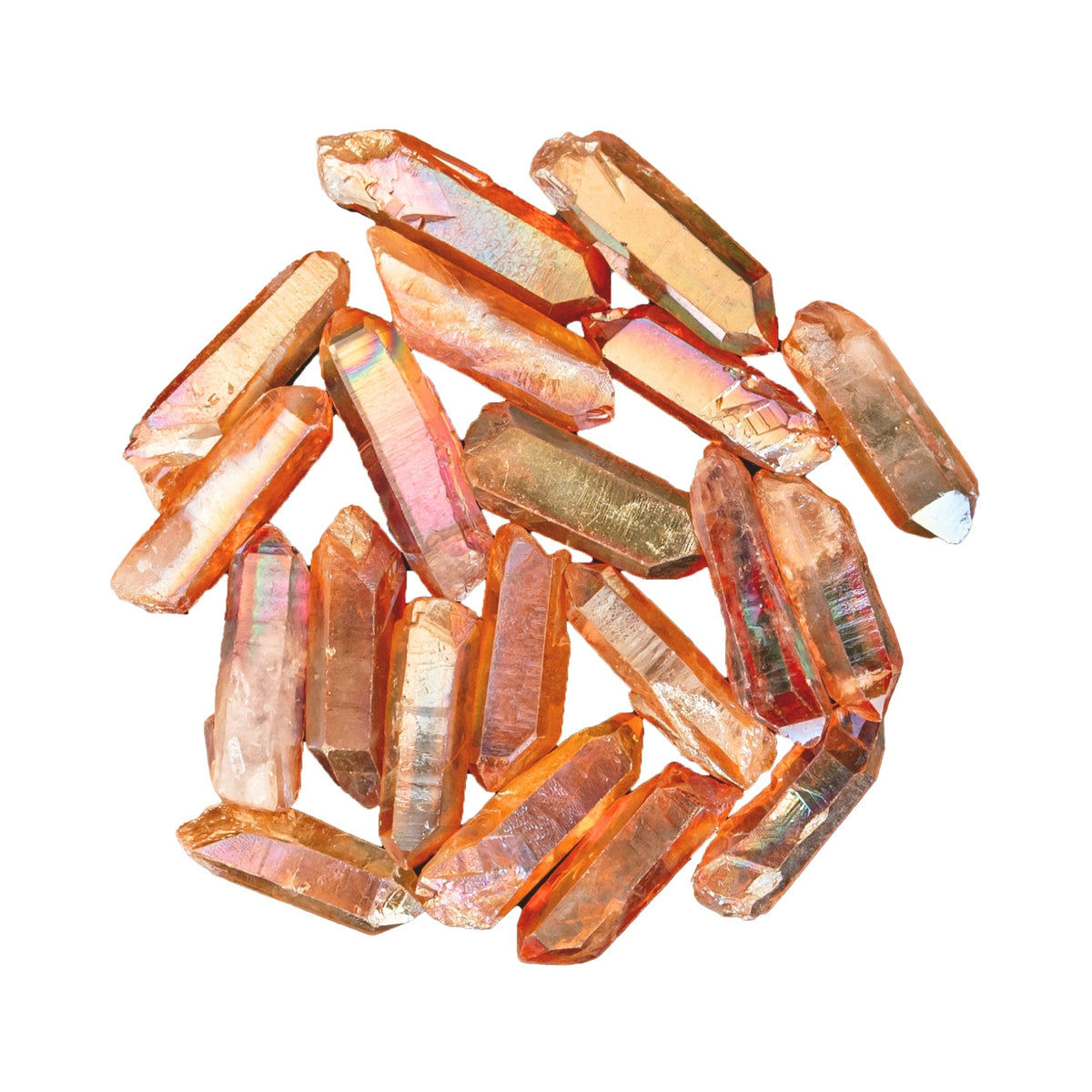 Tangerine Aura Quartz Crystal Point | Religious Items | Wiccan Center