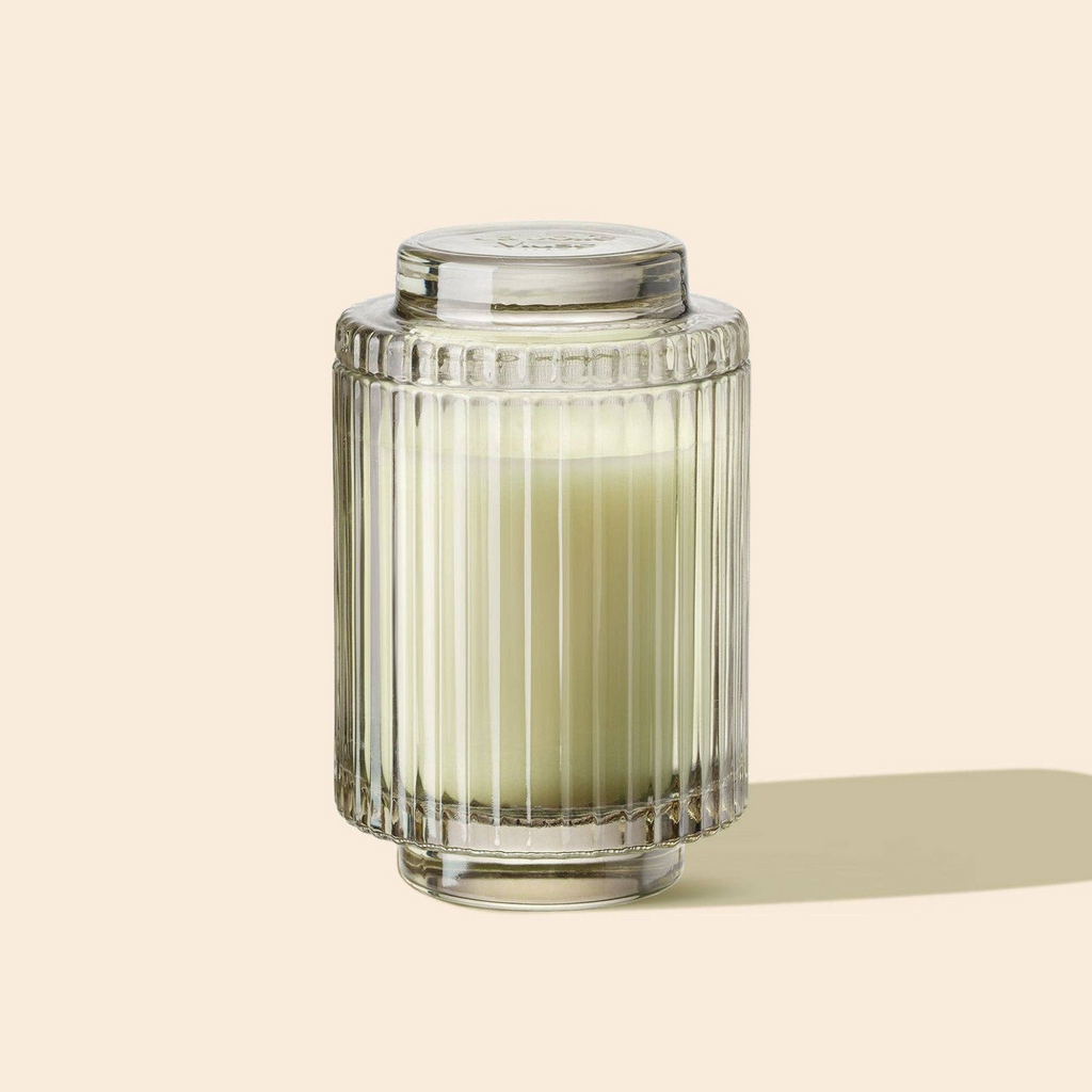 Aurélie Reeded Glass Candle: Kyoto Vine & Moss (M) | Candles | Wiccan Center
