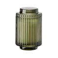 Aurélie Reeded Glass Candle: Mandarin Matcha (M)