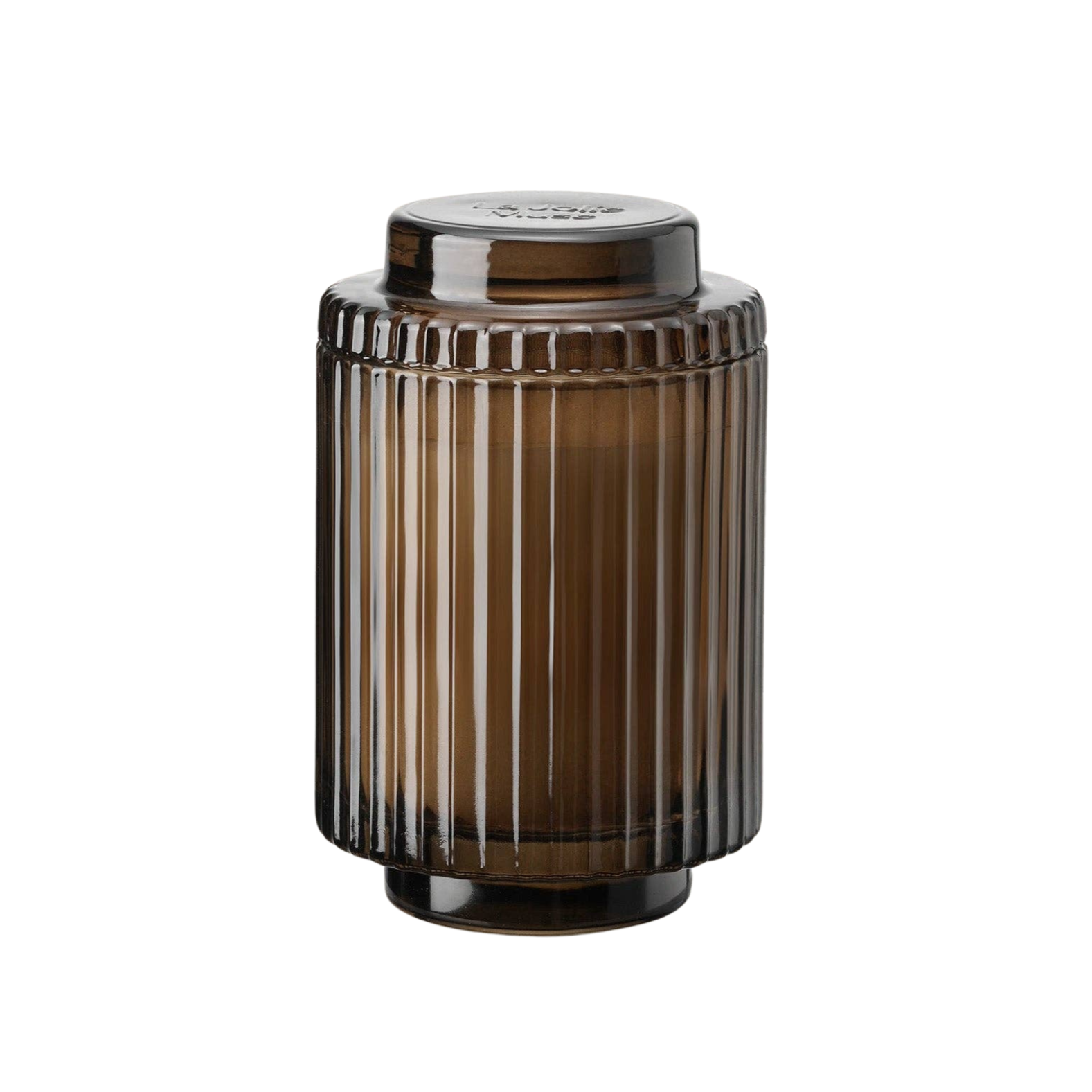 Aurélie Reeded Glass Candle: Santal Himalayen - (M)