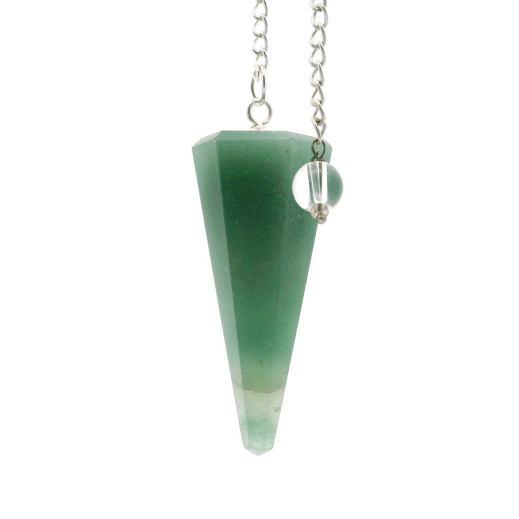 Aventurine Pendulum - Faceted Taper | Crystals & Minerals > Specimens | Wiccan Center