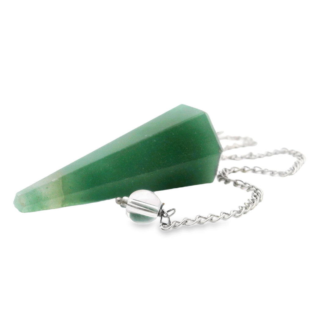 Aventurine Pendulum - Faceted Taper | Crystals & Minerals > Specimens | Wiccan Center