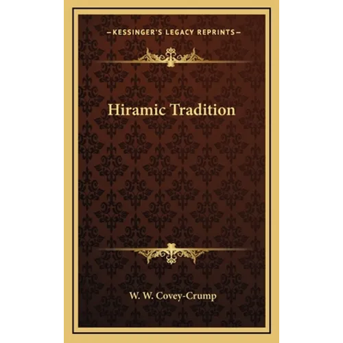 Hiramic Tradition - Hardcover | Books | Wiccan Center