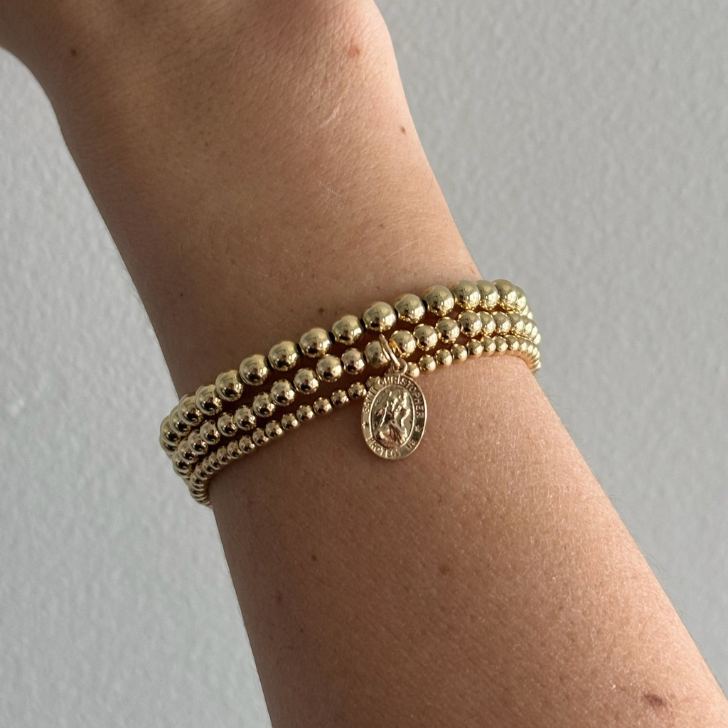 st. christopher juno bracelet triple stack (3+4+5mm) | | Wiccan Center