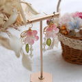 SALE - Pink Glass Flower Earrings | Earrings | Wiccan Center