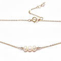 3 Pearl Necklace with Swarovski Clasp