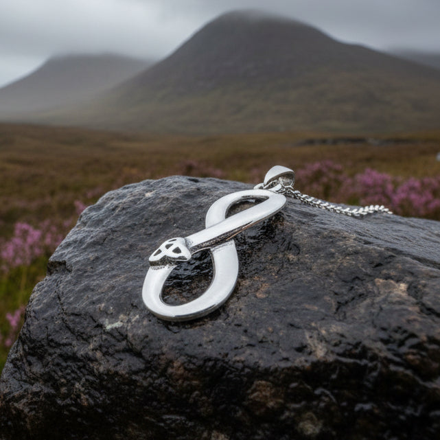 Infinite Love Trinity Knot Necklace in Sterling Silver | Pendant | Wiccan Center