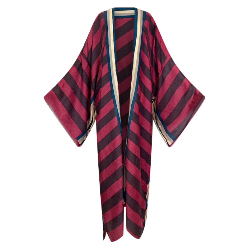 Timeless Chic Striped Kimono