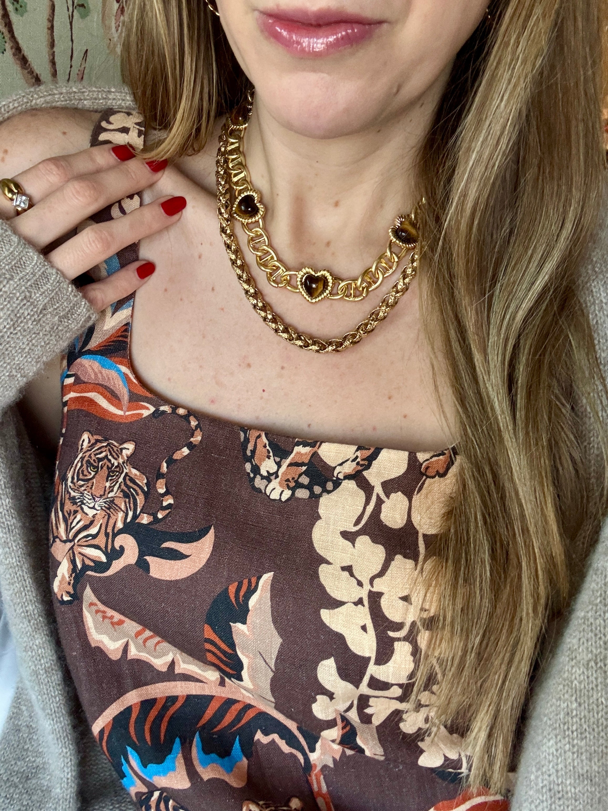 Sloan Heart Necklace Four Colors Available