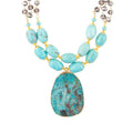 Baron Blue Turquoise Magnesite Pendant Statement Necklace | Necklaces | Wiccan Center