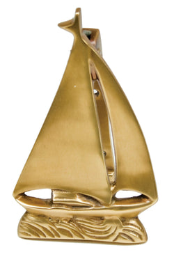 Brass Sailboat Door Knocker | Hooks & Hardware | Wiccan Center
