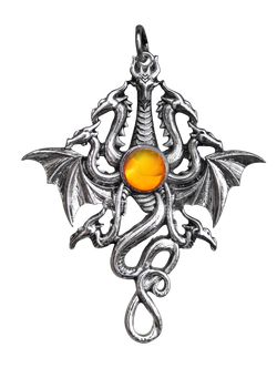 Lernaen Hydra for Fluidity & Power Pendant by Briar | Briar Bestiary | Wiccan Center