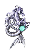 Kelpie for Mysterious Spirit Pendant by Briar | Briar Bestiary | Wiccan Center