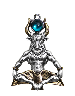 Minotaur for Serenity Through Challenge Pendant by Briar | Briar Bestiary | Wiccan Center