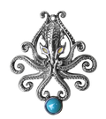 The Kraken for Wild Adventures Brooch by Briar | Briar Bestiary | Wiccan Center